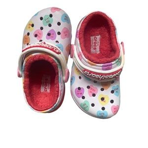 Fuzzy Crocs. Childrens size 8. EUC.